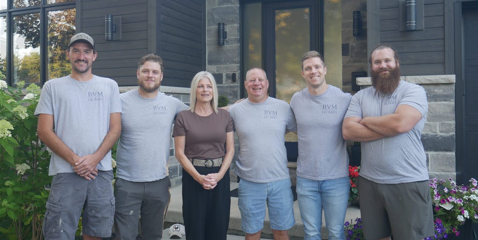 The Meagher family and the BVM Homes team
